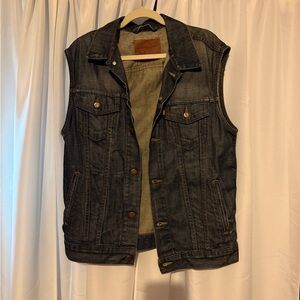 Levi's Dark Blue Denim Vest